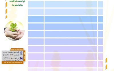 گزارش فعالیت های موسسه خیریه امجاد اهل الخیر در شهریور ماه ۱۴۰۴